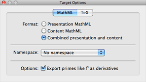 MathML Options